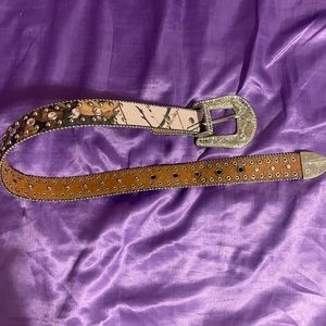 Nocona belt Pink Camo Glitzy
